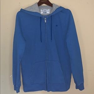 Champion Zip Up Sweater Blue